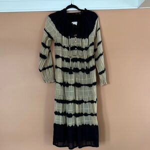 Anthropologie shibori (tie dye) dress like new size sm